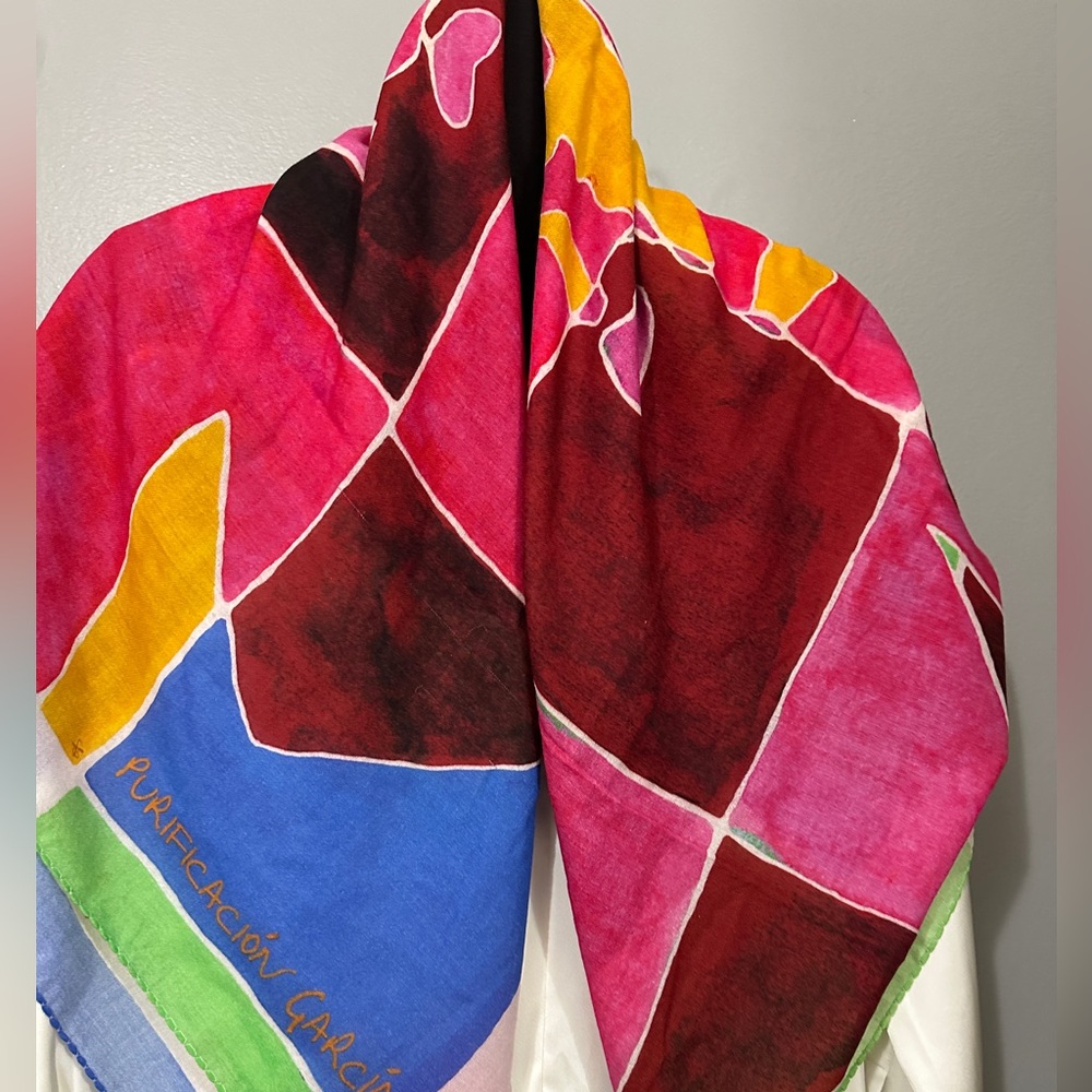 100% Wool scarf Purificacion Garcia lana gambito